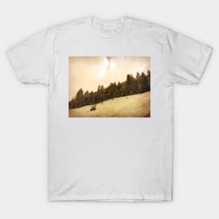 Sepia Snow Forest T-Shirt